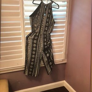 Lily Rose Black & White Sleeveless Jumpsuit